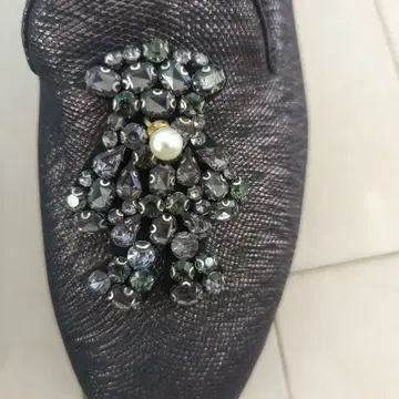 NUOVO 곰 비쥬 플랫슈즈 다크 그레이