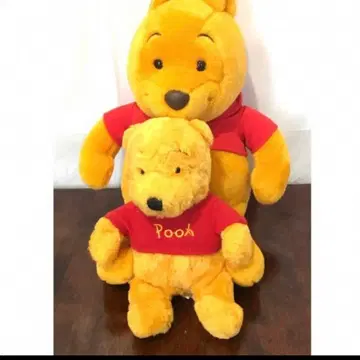 Disney 귀여운 푸우 봉제 인형 2체 세트 새상품급 익명
