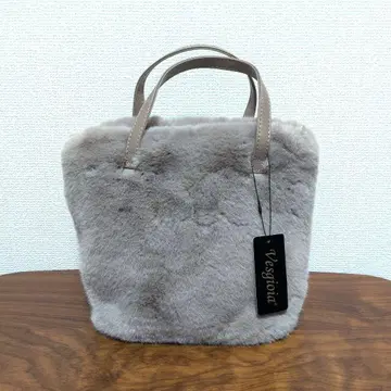 Vesgioia 인조 모피 백 지퍼 포함 모카