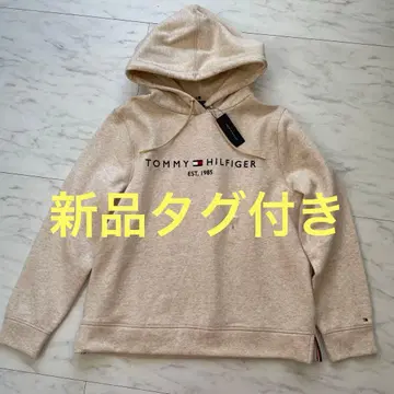 새상품 TOMMY HILFIGER 후드 부착 후드티 L 사이즈 베이지