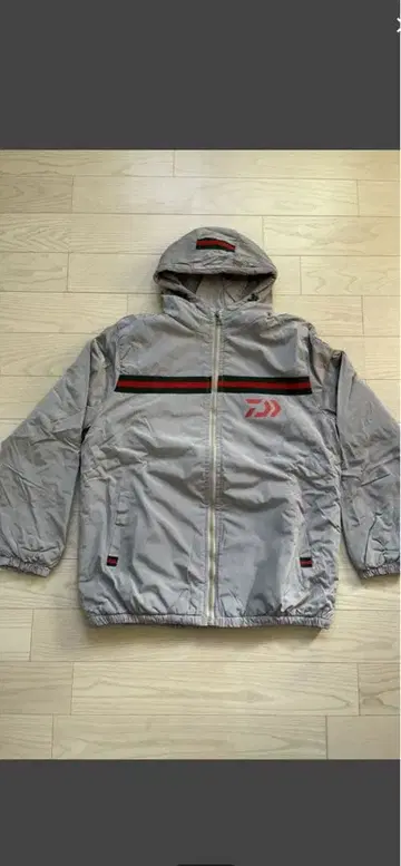 의류 점퍼 후드 부착 낚시 스포츠 그레이 M 사이즈