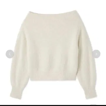 snidel 폭스 알파카 오프숄더 풀오버 IVR