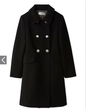 [L.B CANDY STOCK] 더블 비쥬 미디 코트