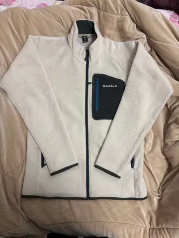 mont-bell 플리스 자켓 크림색