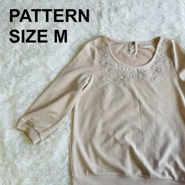 PETTERN 패턴 꽃무늬 자수 조젯 상의 고급 성숙/러블리 (8)