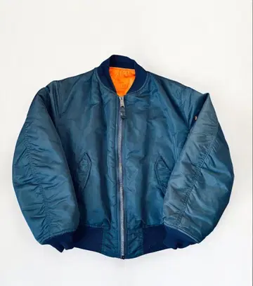 90s USA제 ALPHA MA-1 플라이트 자켓 M 사이즈 네이비