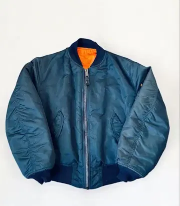 90s USA제 ALPHA MA-1 플라이트 자켓 M 사이즈 네이비