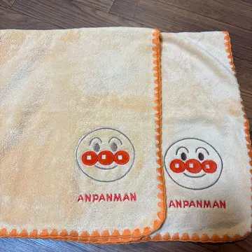 호빵맨 자수 페이스 타월 2장 세트 새상품 마루신