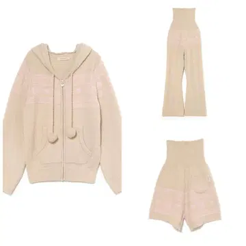 andmary Eve 니트 노르딕 베이지 세트