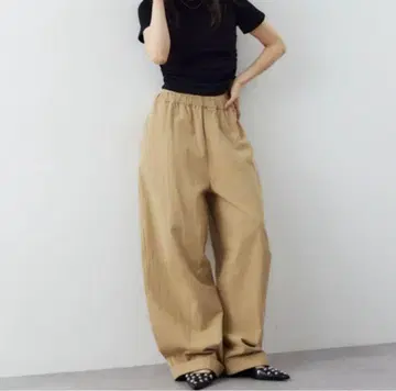 HANNE 코튼 롤업 커브 치노 팬츠 여성용