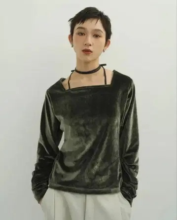 KnuthMarf velours ribbon tops