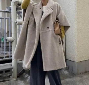 아메리빈티지 REVERSIBLE BOA PONCHO COAT