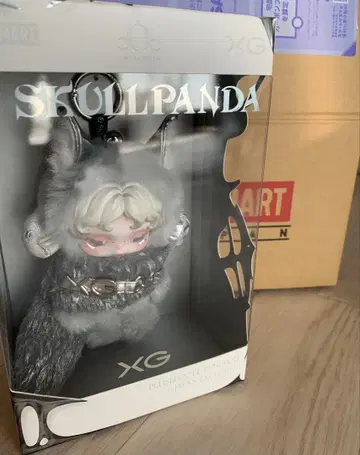 POP MART SKULLPANDA XG 봉제 인형 펜던트 스컬팬더