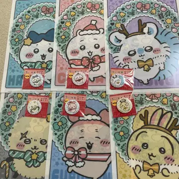 세븐일레븐 치이카와(먼작귀) 클리어 파일 & 캔 거울, 컴플리트