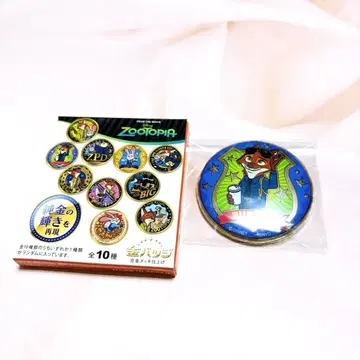 주토피아 닉 디즈니 합금 도금 마감 캔뱃지