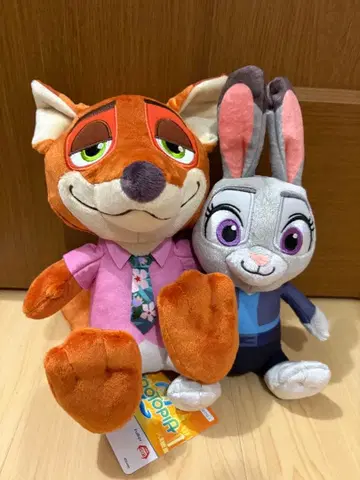 주토피아 2 페어 봉제 인형 닉 주디