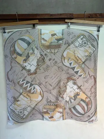 Manipuri/드래프트 벌룬 실크 스카프 [ No.1462 ]