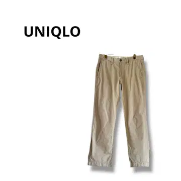 [ 유니클로 ] 치노 팬츠 스트레이트 팬츠 캐주얼 베이지