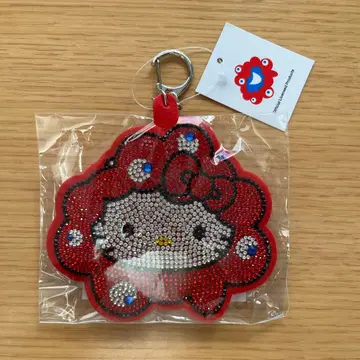 2025 만박 반짝이 가죽 키링 헬로키티 미야쿠미야쿠