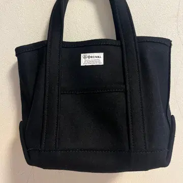 ORCIVAL 블랙 펠트 토트백