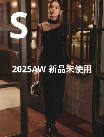 [ 2025년 시즌 ] anuans 시어 콤비 타이트 원피스