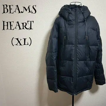 빔즈 ( XL ) 다운 자켓 / 네이비 / 이중 소매 / 후드 부착