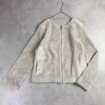 휴먼 우먼 HUMAN WOMAN 노카라 보아 자켓 그레이지