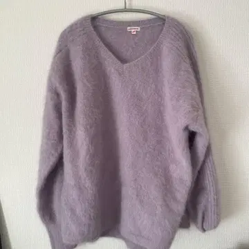 DRESSTIERIOR 라벤더 V넥 스웨터 38