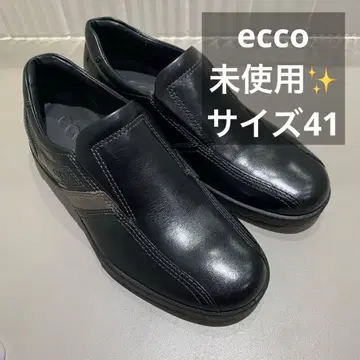 미사용 ECCO 가죽 신발 비즈니스 슈즈 EU 41 25.5cm 슬립온