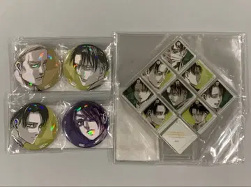 진격의 거인 리바이 아크릴 스탠드 캔뱃지 세트 아니크