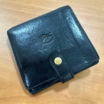 일비종떼 ILBISONTE 블랙 가죽 접이식 지갑