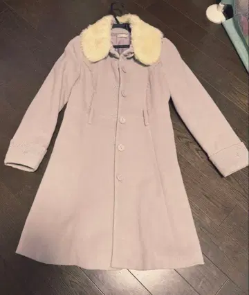 axes femmes 연보라 퍼 롱 코트