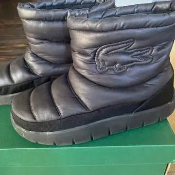 미사용 LACOSTE 남성용 충전솜 퀼팅 윈터 부츠