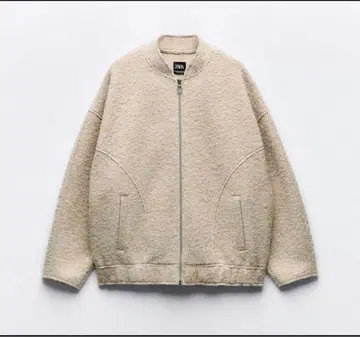 ZARA 부클 오버사이즈 봄버 자켓 M-L