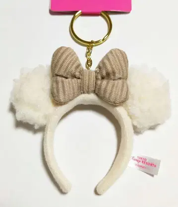 새상품 디즈니 머리띠 키링 미니 보들보들 키체인