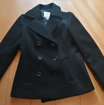 쿠미쿄쿠 피 코트 블랙 울 자켓 XL 빅