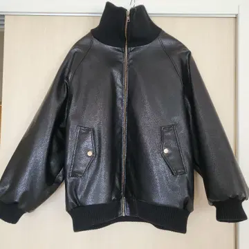 클래식 엘프 블랙 가죽 자켓
