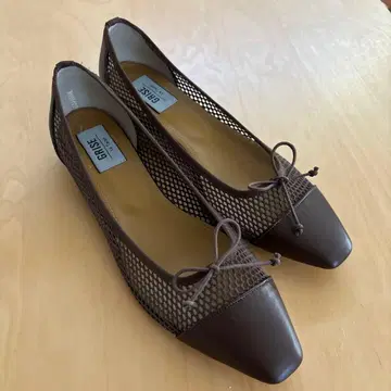 [ 새상품 ] Le Talon 브라운 메쉬 플랫슈즈