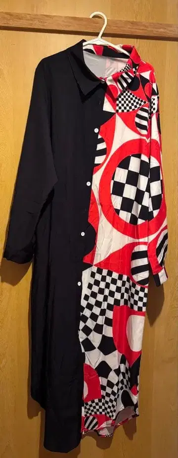 롱 셔츠 원피스 반패턴