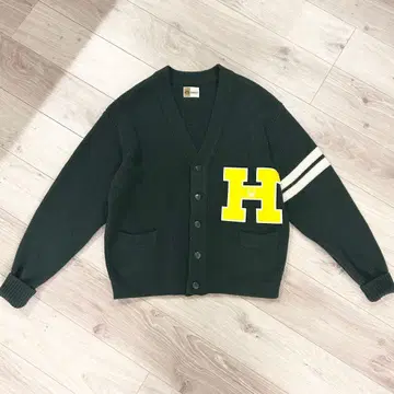 PENNEY'S TOWNCRAFT 다크 그린 가디건 XL