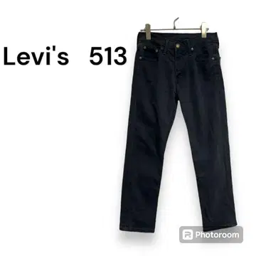[ 리바이스 513 ] 데님 청바지 스트레이트 W27 L32 블랙