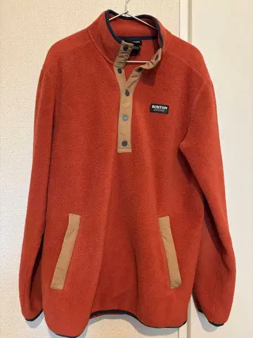 BURTON 플리스 풀오버 M 사이즈 오렌지