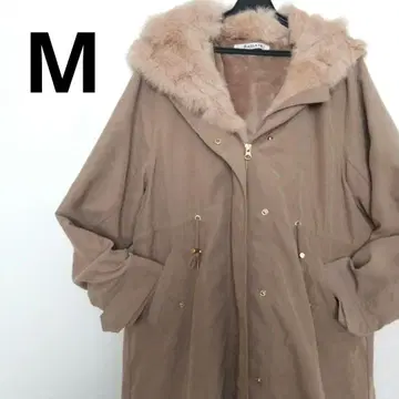 라디에이트 RADIATE 베이지 퍼 포함 모즈 코트 2way M