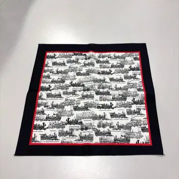 NOS 80s 기차 반다나 USA 미사용 새상품