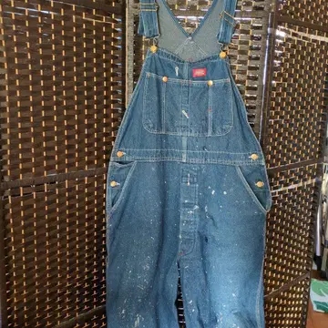 Dickies 블루 오버롤