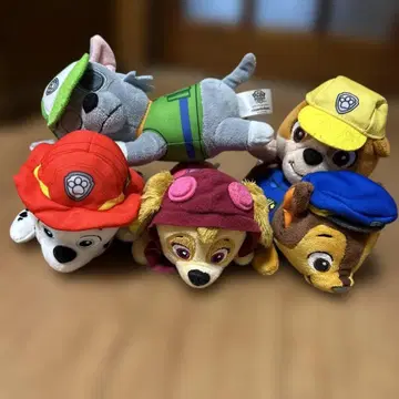 파우 패트롤 봉제 인형 체이스, 주마, 록키, 러블, 스카이 5체