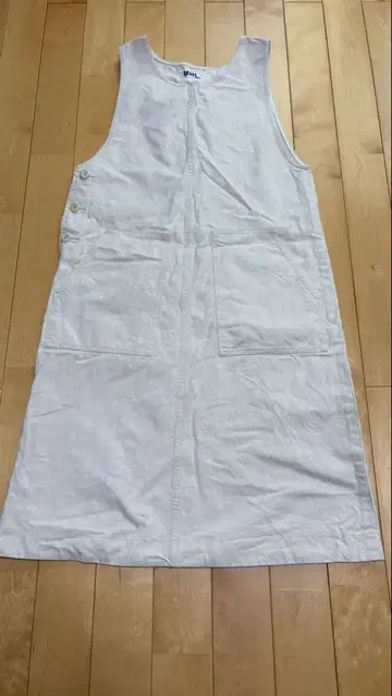 MHL. 슬리브리스 원피스 화이트