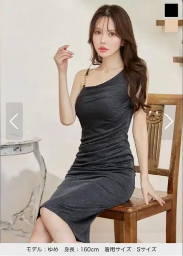 JEWELS 블랙 원숄더 드레스 S 사이즈