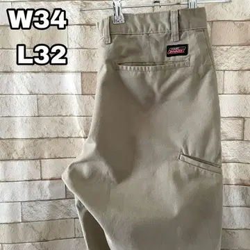 디키즈 워크 팬츠 자수 베이지 34 x 32