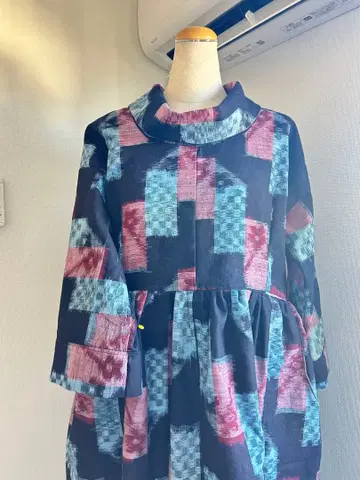 기모노 리메이크 빙고 무명 터틀넥 원피스